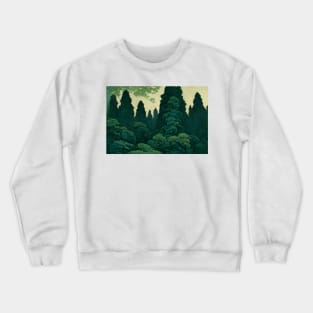 Green Forest Crewneck Sweatshirt